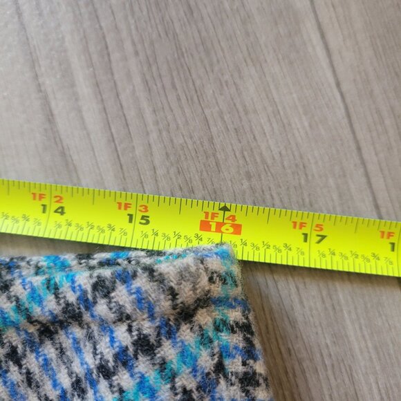 Talbots Wool Blend Plaid Skirt With Zipper Pockets L - Picture 5 of 5